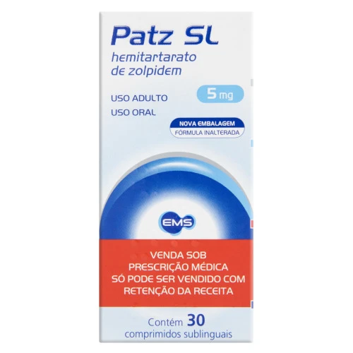 PATZ SL 5MG EMS CAIXA 30 COMPRIMIDOS SUBLINGUAIS