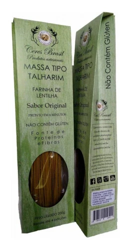 TALHARIM DE LENTILHA VERDE CERES BRASIL 200G