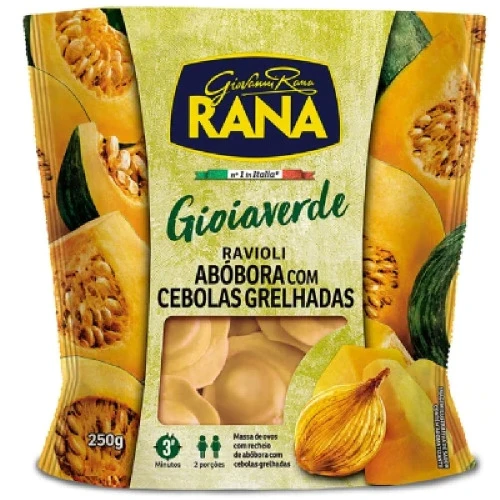 RAVIOLI RANA 250G ABÓBORA CEBOLAS GRELHADAS