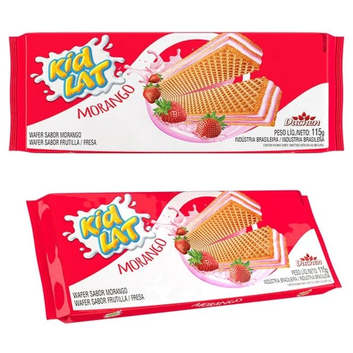 BISCOITO KIDLAT WAFER 115G MORANGO