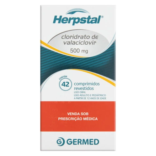 HERPSTAL 500MG GERMED CAIXA 42 COMPRIMIDOS