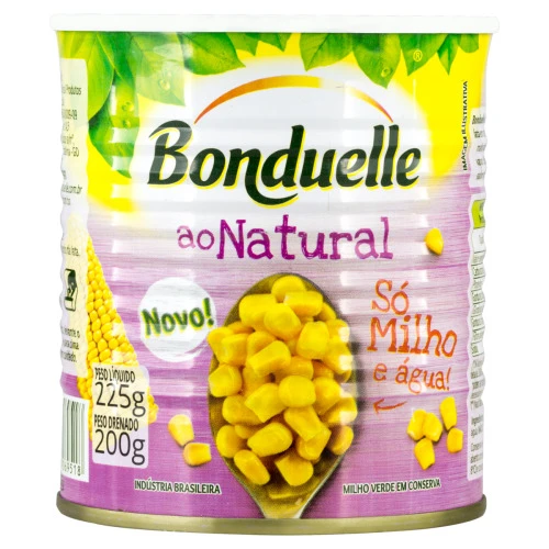MILHO AO NATURAL EM CONSERVA BONDUELLE LATA 200G
