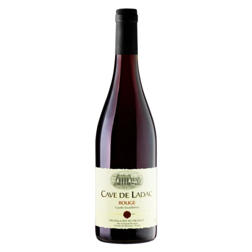 VINHO FRANCÊS TINTO MEIO SECO CUVÃE EXCELLENCE CAVE DE LADAC ROUGE GRENACHE TEMPRANILLO GARRAFA 750M