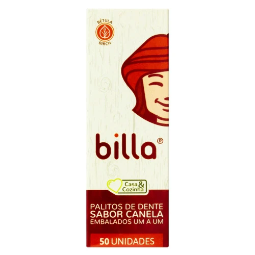 PALITO DE DENTE CANELA BILLA CAIXA 50 UNIDADES