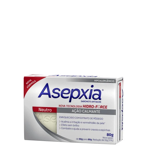 SABONETE EM BARRA ASEPXIA NEUTRO 80G