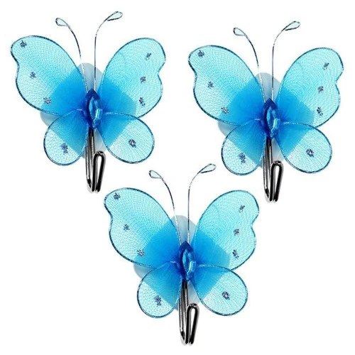 GANCHO ADESIVO COM 3 BORBOLETA