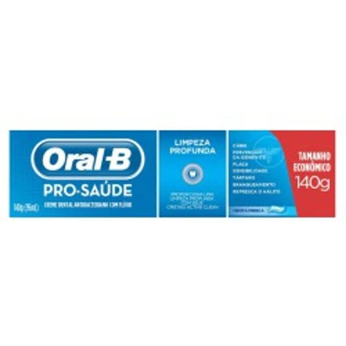 CREME DENTAL ORAL B PRÓ SAÚDE MENTA FRESCA 140G