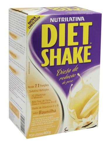 DIET SHAKE BAUNILHA NUTRILATINA