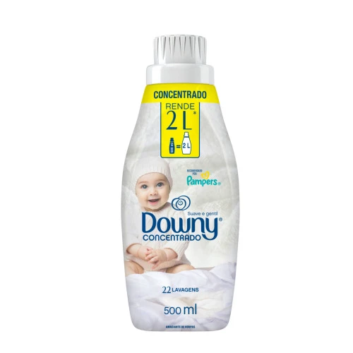 AMACIANTE DE ROUPA CONCENTRADO SUAVE E GENTIL DOWNY FRASCO 500ML