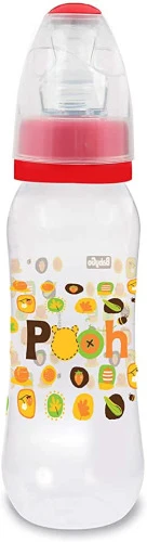 MAMADEIRA 240 ML SILICONE SOLAPA DISNEY BABY GO VERMELHO