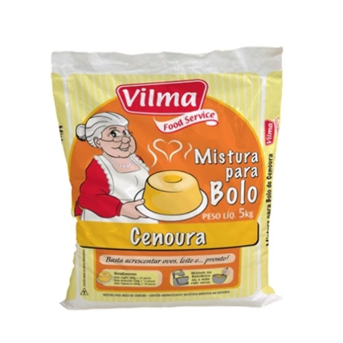 MISTURA PARA BOLO VILMA CENOURA 5KG