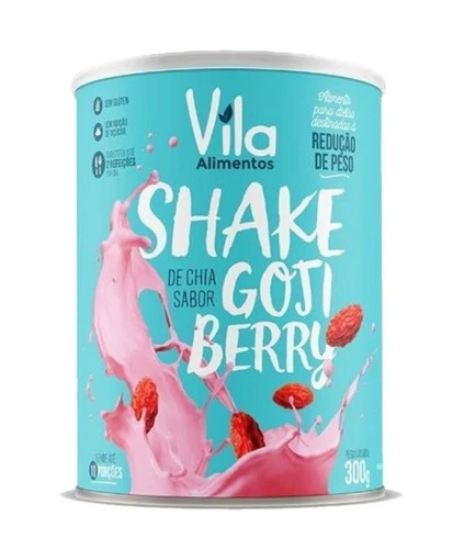 SHAKE DE CHIA COM GOJI BERRY 300 G VILA ALIMENTOS