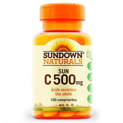 SUN C 500MG SUNDOWN NATURALS POTE 100 COMPRIMIDOS
