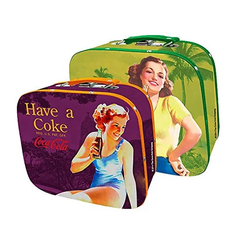 KIT MALETA COCA COLA COM 2 PIN UPS