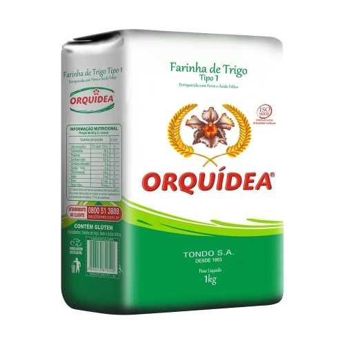 FARINHA DE TRIGO TIPO 1 ORQUÍDEA PACOTE 1KG