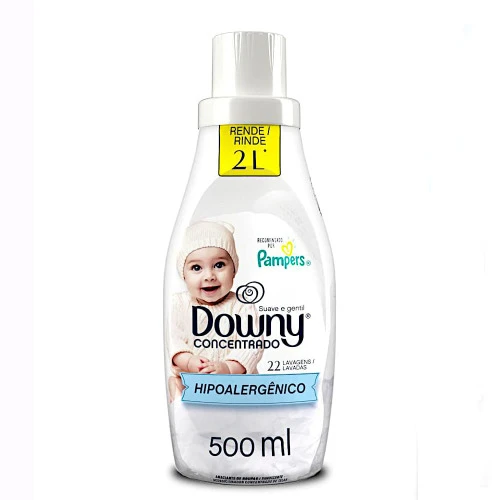 AMACIANTE DE ROUPA CONCENTRADO SUAVE E GENTIL DOWNY FRASCO 500ML