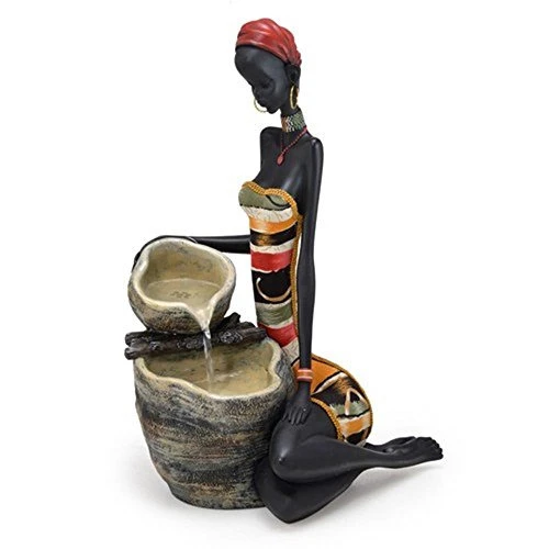 FONTE AFRICANA SENTADA COM 2 CAIDA ESPRESSIONE