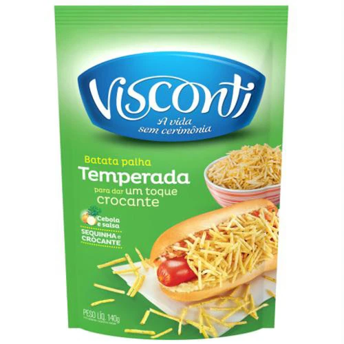 BATATA PALHA VISCONTI 140G CEBOLA E SALSA