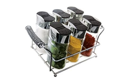 PORTA CONDIMENTOS EURO HOME COM SUPORTE OSG 6 6 PEÇAS