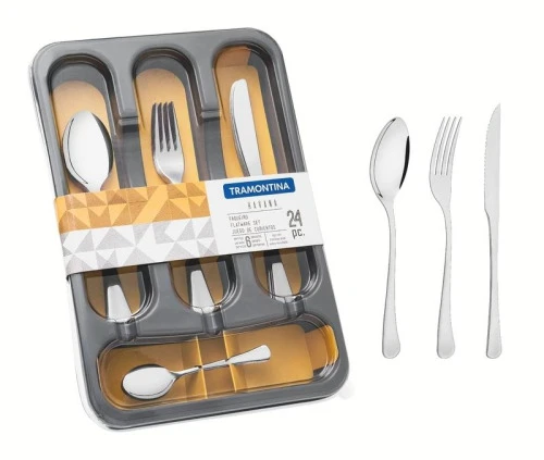 FAQUEIRO ACO INOX 24PCS HAVANA