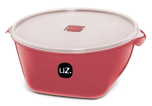 POTE PREMIUM 6 LITROS SÓLIDO DE PLÁSTICO VERMELHO