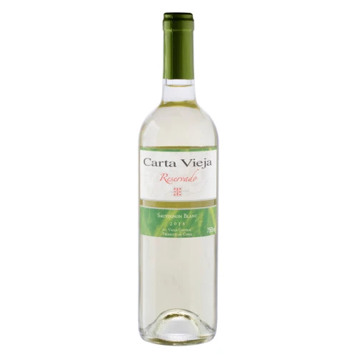 VINHO CHILENO BRANCO MEIO SECO RESERVADO CARTA VIEJA SAUVIGNON BLANC VALLE CENTRAL GARRAFA 750ML