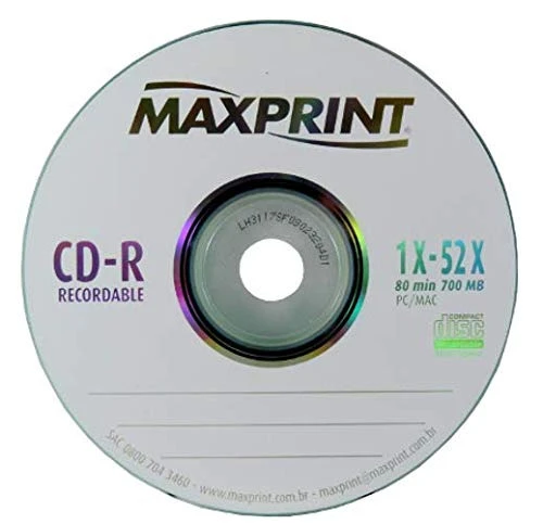 CD R TUBO MAXPRINT