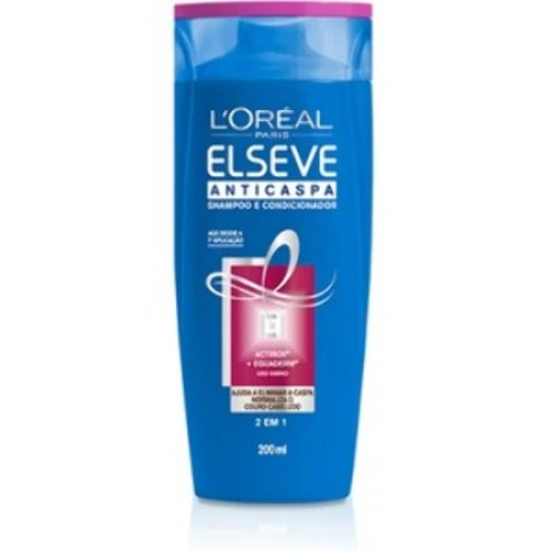 SHAMPOO ELSEVE 2 EM 1 ANTICASPA 200ML LOREAL PARIS