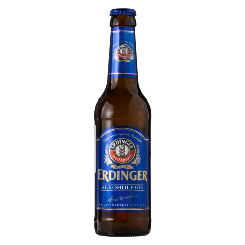 CERVEJA ALEMÃ ERDINGER SEM ÁLCOOL GARRAFA 330ML