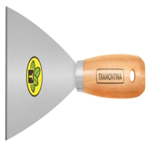 ESPÁTULA RÍGIDA Nº8 COM CABO DE MADEIRA77394 085 TRAMONTINA