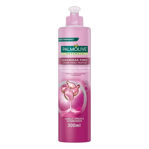 CREME PARA PENTEAR PALMOLIVE NATURALS CERAMIDAS FORCE FRASCO 300ML