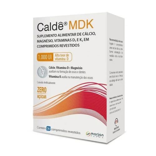SUPLEMENTO ALIMENTAR CALDÊ MDK 1 000UI 30 COMPRIMIDOS
