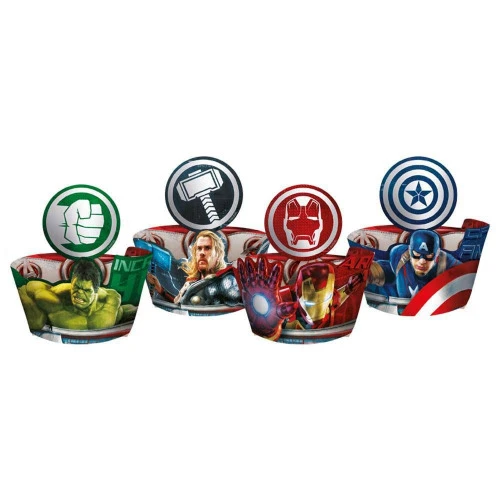 CUPCAKE WRAPPER REGINA R68 COM 12 AVENGERS 2