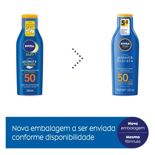 PROTETOR SOLAR NIVEA SUN PROTECT HIDRATA FPS50 125ML