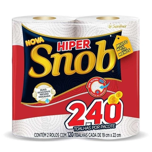 TOALHA PAPEL SNOB MULT HIPER COM 2