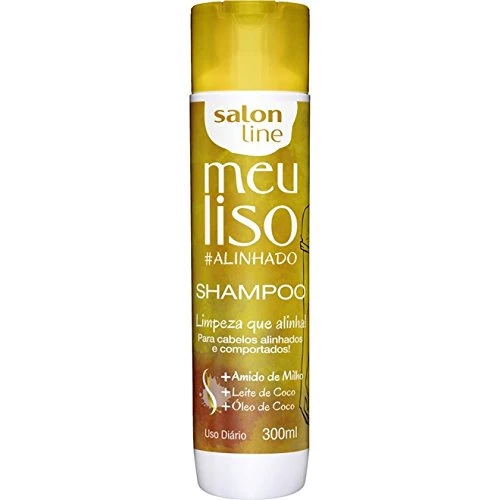 LINHA TRATAMENTO MEU LISO SALON LINE SHAMPOO ALINHADO 300 ML SALON LINE TREATMENT MY STRAIGHT COLLEC
