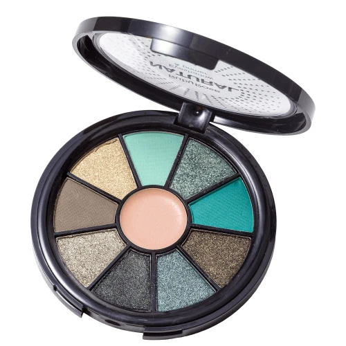 MINI PALETA NATURAL DE 9 SOMBRAS COM PRIMER RUBY ROSE