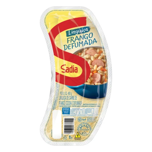 LINGUIÇA DE FRANGO COZIDA E DEFUMADA SADIA 480G