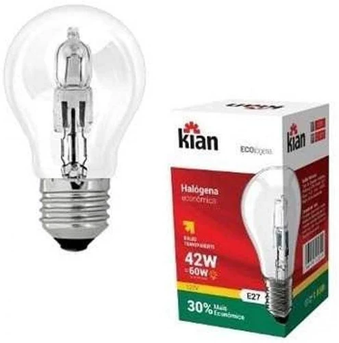LAMPADA HALOGENA 42W X 127V 1 000H 650LM KIAN