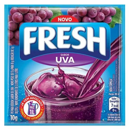 REFRESCO EM PÓ UVA 10G FRESH