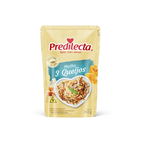 MOLHO 3 QUEIJOS PREDILECTA SACHÊ 240G