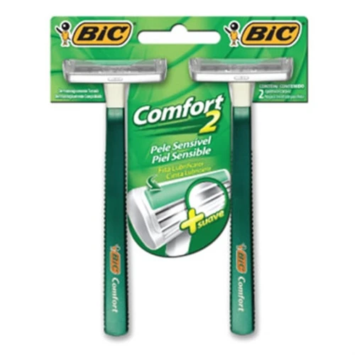 APARELHO DESCARTÁVEL PARA BARBEAR BIC COMFORT 2 2 UNIDADES