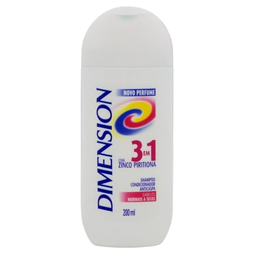 SHAMPOO 3 EM 1 DIMENSION CABELOS NORMAIS A SECOS FRASCO 200ML