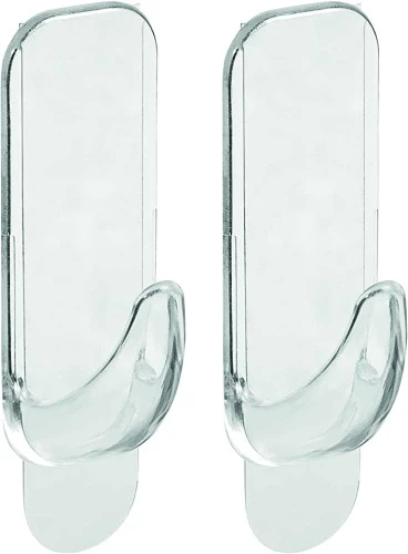 GANCHO RETANGULAR COM ADESIVO ORDENE BR CRISTAL