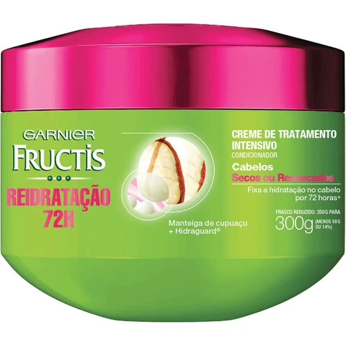 CREME DE TRTAMENTO FRUCTIS REIDRATAÇÃO 72 HORAS