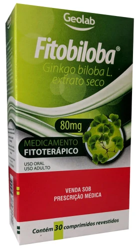 FITOBILOBA 80 MG CAIXA COM 30 COMP REV