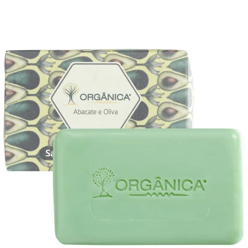SABONETE ORGÂNICA ABACATE E OLIVA 90G