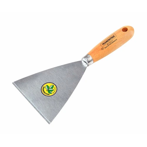 ESPÁTULA RÍGIDA Nº 12 COM CABO DE MADEIRA 77394 125 TRAMONTINA