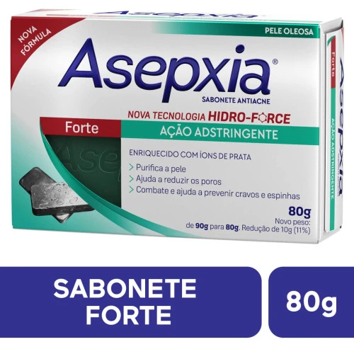 SABONETE EM BARRA ASEPXIA FORTE 80G