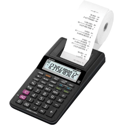 CALCULADORA DE MESA BOBINA 12 DÍGITOS PRETO HR8RCBK CASIO